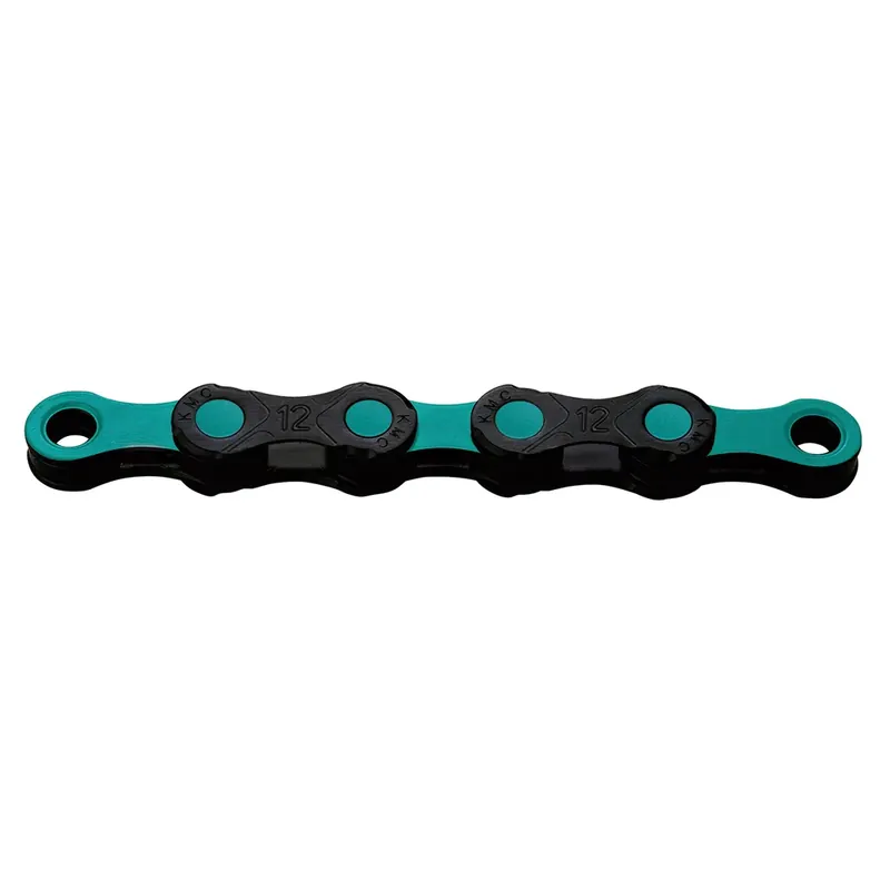 Bespaar nu - KMC ketting DLC12 black/celeste 126s waxed