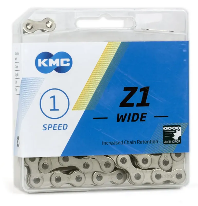 Prijs verlaagd - KMC Ketting single speed Z1 Wide 112 schakels - zilver