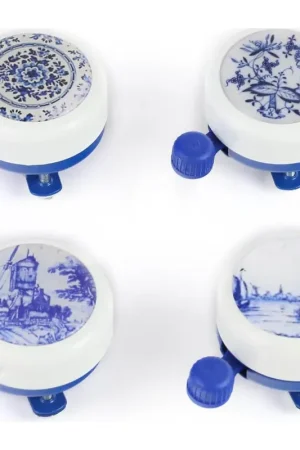 Topprijs - WIDEK bel wit delftsblauw staal