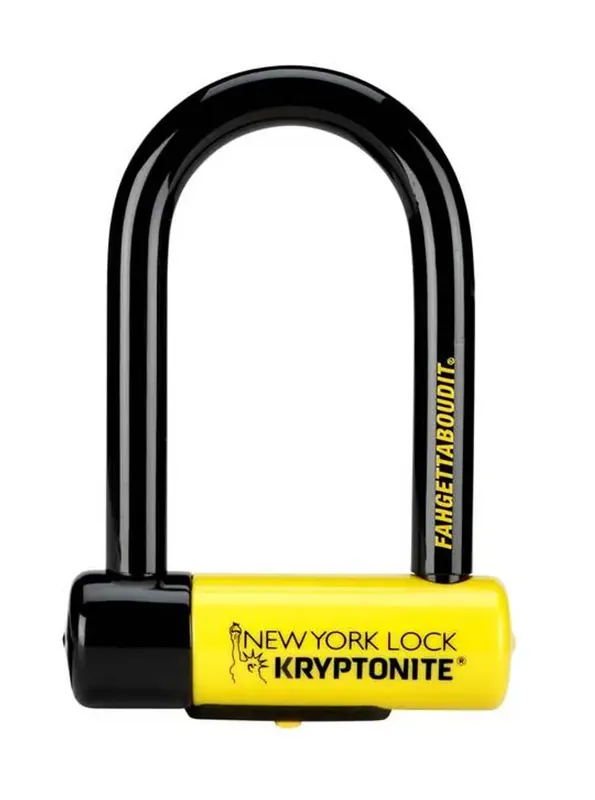 Aanbieding loopt bijna af | KRYPTONITE SLOT KRYP BEUGEL NEW YORK FAHGETABOUTIT MINI ZW/GE