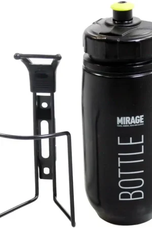 Net binnen | MIRAGE Mirage bidon met houder 600cc zwart