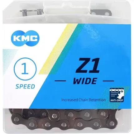 Veilige betaling - KMC ketting Z1 1/8 wide brown 112s