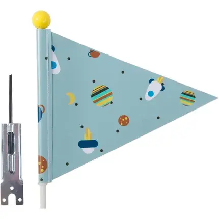 Eenvoudig retourneren - PEXKIDS fietsvlag Rocket