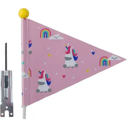 Gratis retourneren | PEXKIDS fietsvlag Unicorn. Deelbaar