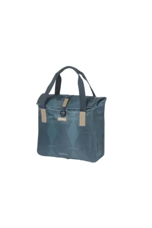 BASIL ELEGANCE SHOPPERTAS HOOK-ON ESTATE BLUE | Extra korting