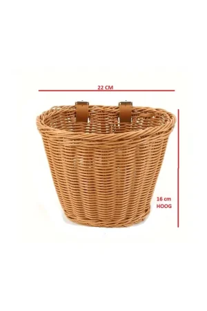 Bespaar meer - KINDERMAND BRUIN ROTANLOOK SMAL 12-16 INCH