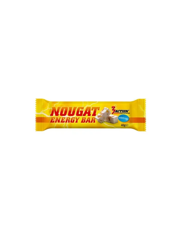 3-ACTION NOUGAT ENERGY BAR 40 gram - Superprijs