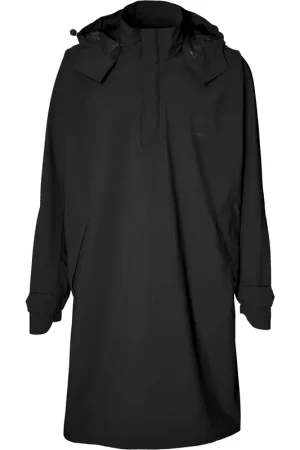 Aanbieding - Basil poncho Mosse unisex Jet Black