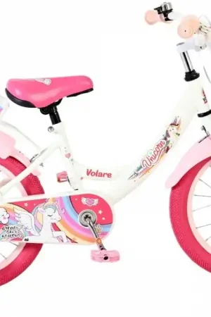 Aanbieding - Meisjesfiets 16 Inch Volare Unicorn Wit 61678
